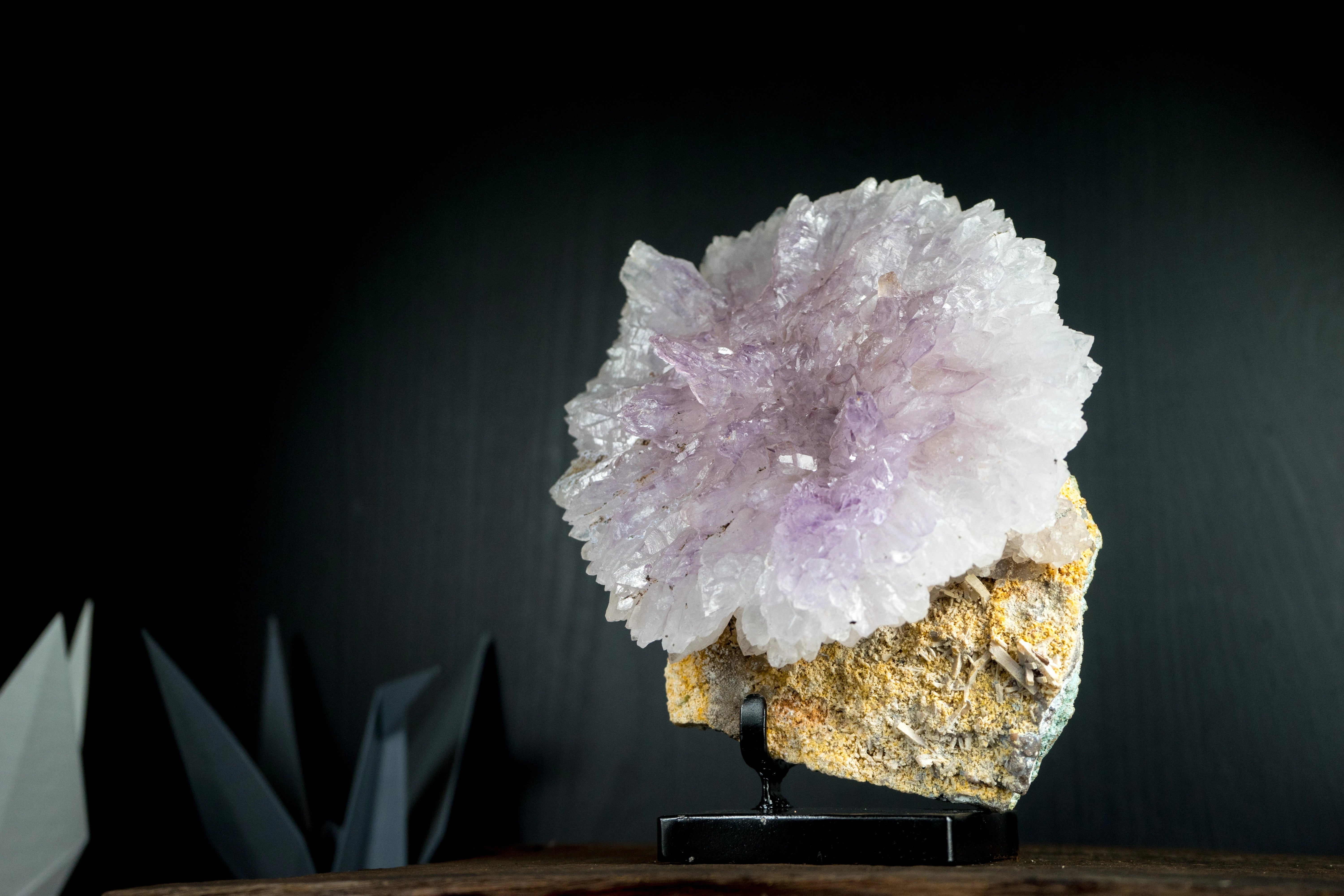 Amethyst & Citrine Flower Rosettes and Plates | E2D Crystals