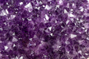 Large Deep Purple Amethyst Heart with Flower Rosette