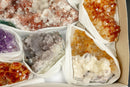 Amethyst, Citrine and Pink Amethyst Clusters Flat Box collective