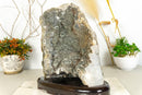 Sugar Druzy Amethyst Cluster with Amethyst Flowers (Stalactite) i_did