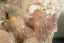 Lavender Amethyst Flower Rosette Plate Cluster with Calcite Inclusions, collective