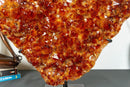 Deep Orange Citrine Cluster with X Large Citrine Points, Aaa Collection Grade collective