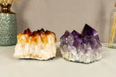 Set of Aaa Amethyst and Citrine Clusters with X Large Points collective