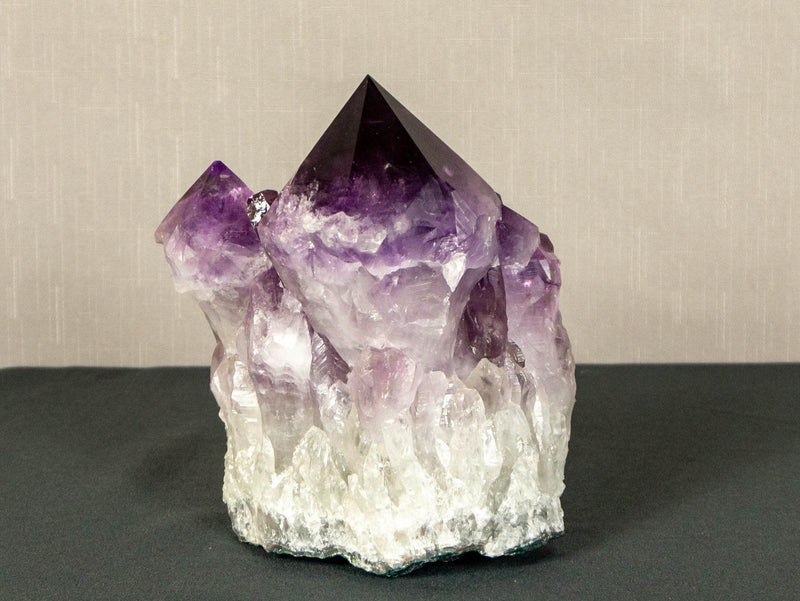 Deep Purple Amethyst Cluster with Extra Large Amethyst Points, Aaa Grade collective