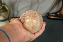Pink Amethyst Sphere with Pink and Red Amethyst Druzy collective