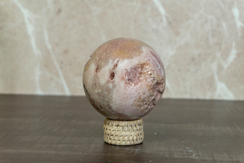 Pink Amethyst Druzy Sphere, Pink Amethyst Crystal Ball/Globe/Orb collective