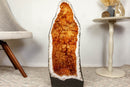 Book Matched Pair of Orange Citrine Geodes collective