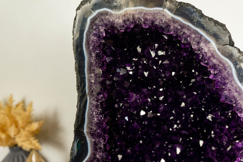 Agate Amethyst Cathedral Geode, Museum Grade collective
