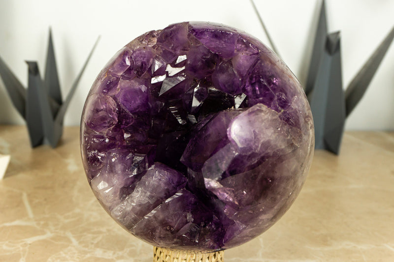 Large Deep Purple (Grape Jelly) Amethyst Crystal Sphere
