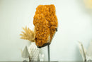 Large Orange Citrine Cluster with a Large Rosette Flower (Stalactite)