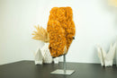 Large Orange Citrine Cluster with a Large Rosette Flower (Stalactite)