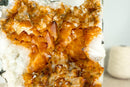 Gorgeous Deep Orange Natural Citrine Cluster with Citrine Stalactite Rosettes