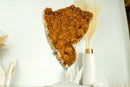 Deep Orange Citrine with Stalactite Flower and Cognac Orange Citrine Druzy