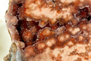 Seltene rote und rosa Amethyst-Geode mit tiefrotem Amethyst-Druzy