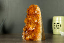 Citrine Crystal Cluster with Display Points of Rich Orange Citrine Druzy