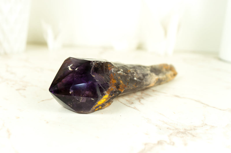 Natural Dragon Tooth Amethyst with Deep Purple Grape Jelly - XL Bahia Amethyst Wand