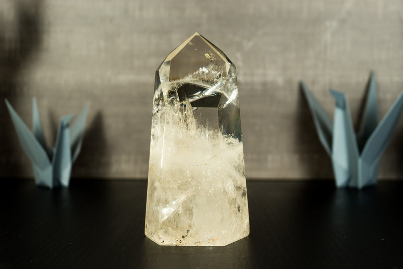Water Clear Crystal Quartz Obelisk from Diamantina, Brazil