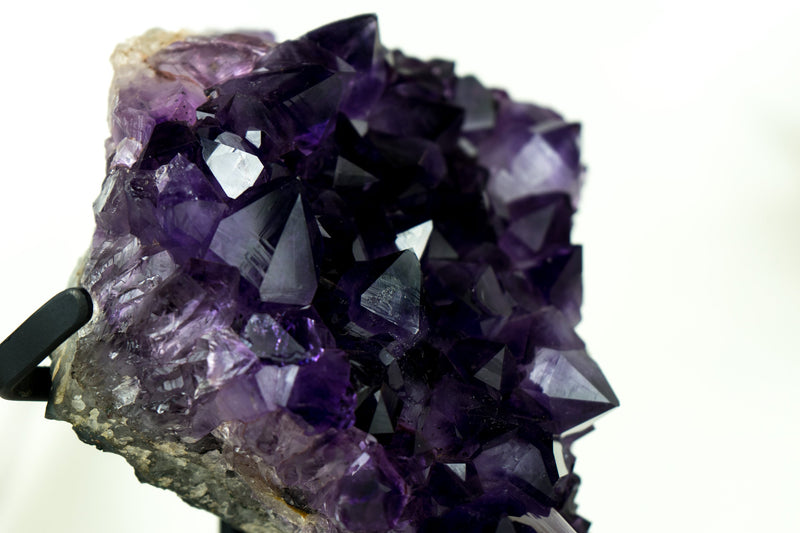 Amethyst Geode Cluster with AAA-Quality Grape Jelly Purple Amethyst Druzy