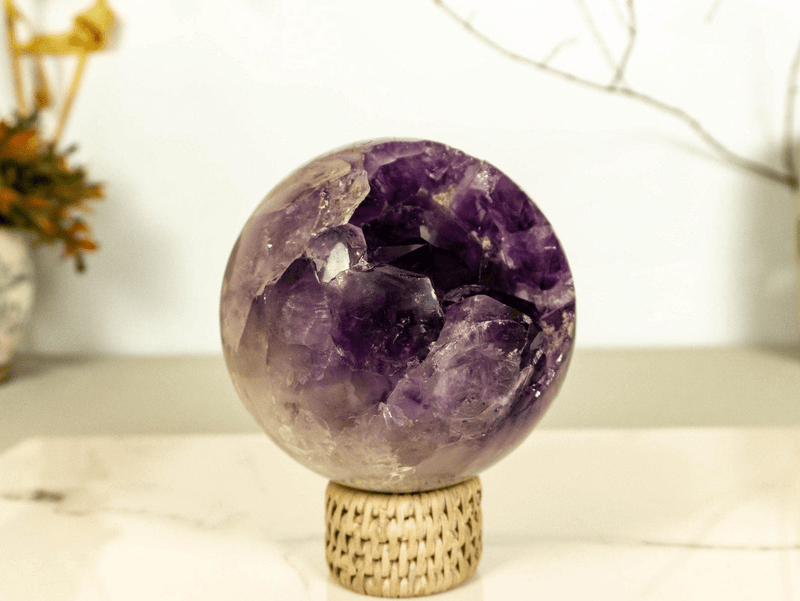 Bring Natural Beauty Indoors with a Large Amethyst Geode - E2D Crystals & Minerals