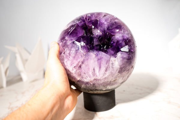 A Unique Gem in the World of Crystals: The Pink Amethyst Sphere - E2D Crystals & Minerals
