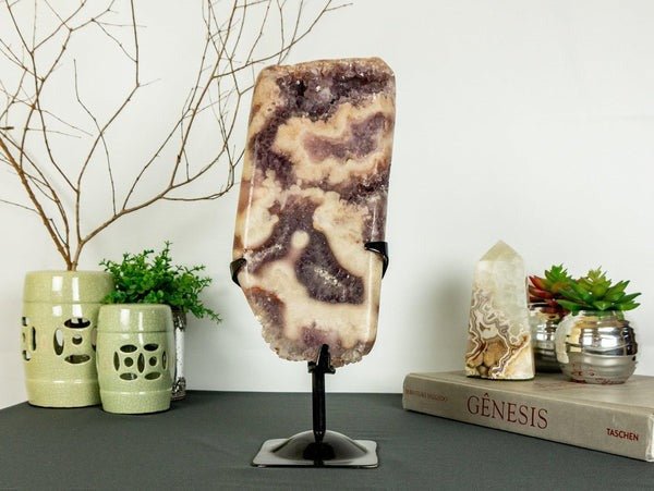Invite Peace and Beauty with an Ethically Sourced Large Pink Amethyst - E2D Crystals & Minerals