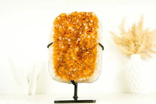 Shop Deep Yellow Citrine Cluster – Brighten Your Space with Natural Beauty - E2D Crystals & Minerals