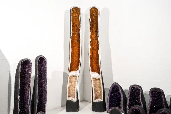 Large Citrine Geodes: Adding Elegance and Energy to Your Space - E2D Crystals & Minerals