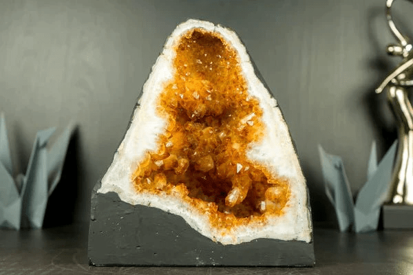 Citrine Geodes Crystal Stone | Book Matching Geodes | E2D Crystals ...