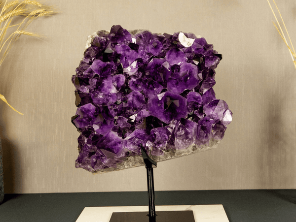 Deep Purple Amethyst Cluster and Buy Citrine Cluster Online Today - E2D Crystals & Minerals