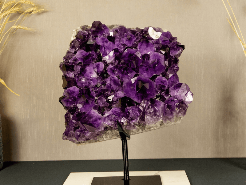 Deep Purple Amethyst Cluster and Buy Citrine Cluster Online Today - E2D Crystals & Minerals