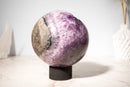 Large AAA Amethyst Sphere with Deep Purple Druzy – 21 Lb - E2D Crystals & Minerals