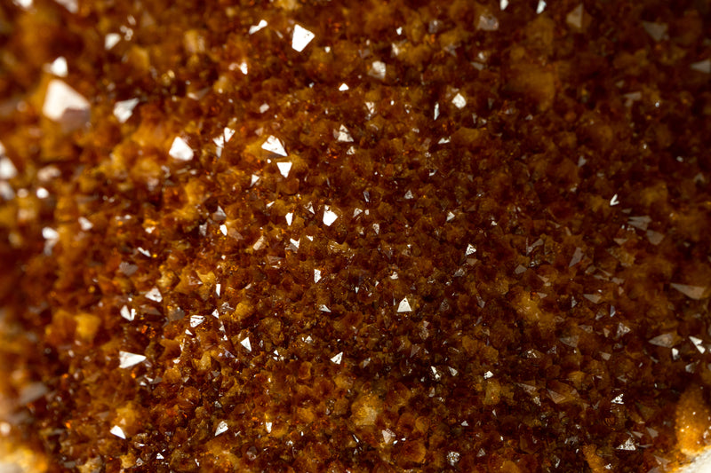 Citrin-Kathedralgeode, AAA-Qualität, tieforangefarbener Cognac-Citrin
