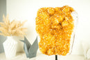 Golden Yellow Galaxy Citrine Cluster with Flower Rosettes (Stalactite) - E2D Crystals & Minerals