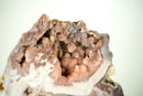 Rare AAA-Grade Pink Amethyst Geode with Pink, Red, and Purple Sugar-Druzy Stalactites