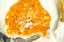 Rare Citrine Geode Portal with AAA-Grade Vibrant Golden Orange Citrine Crown - E2D Crystals & Minerals