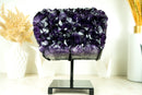 Highest-Grade AAA Amethyst Cluster with Large Grape Jelly Purple Amethyst Druzy