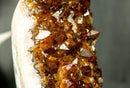 Small Natural Hgh-Grade Citrine Cluster with Sparkly Madeira Citrine Druzy - E2D Crystals & Minerals