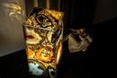 Natural Agate Desk Lamp Handmade in Brazil - Small (12x5x5")