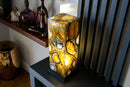 Natural Agate Floor or Table Lamp, Handmade in Brazil - Large (24x6x6")