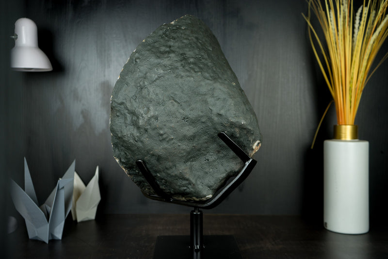 Citrin-Geode mit einer seltenen Citrin-Krone und Stalaktit-Blüten - Eine Citrin-Geode in Galeriequalität, Statement-Citrin, 13,5 kg - 29,8 lb