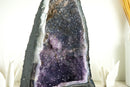 Natürliche Amethyst-Geode mit blauer Galaxie-Amethyst- und Spitzenachat-Matrix