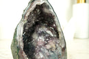 Small Natural Purple Amethyst Geode, Rare Amethyst with Rare Druzy Formation