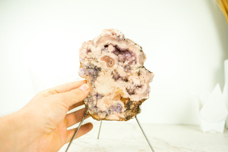 Small Pink Amethyst Geode Slab