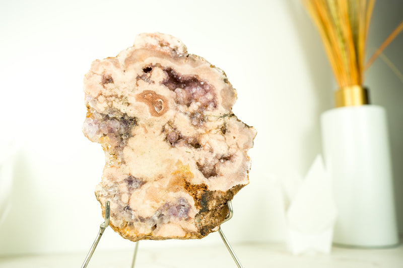 Small Pink Amethyst Geode Slab