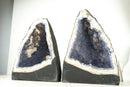 Rare Blue Lace Agate Geode with Lavender Galaxy Amethyst Druzy