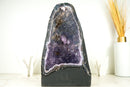 Natürliche Amethyst-Geode mit blauer Galaxie-Amethyst- und Spitzenachat-Matrix