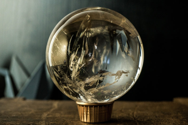 AAA Natural Water Clear Quartz Sphere, Quartz Ball, 97%+ Flawless - from Diamantina
