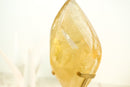High-Grade Natural Citrine Flame Sculpture on Stand