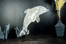 Clear Quartz Dolphin Sculpture, Hand Carved in Natural Clear Quartz