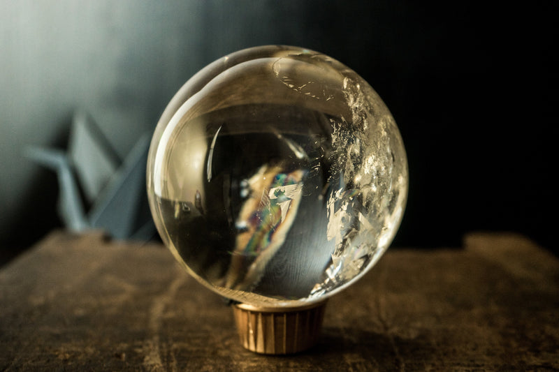 AAA Natural Water Clear Quartz Sphere, Quartz Ball, 97%+ Flawless - from Diamantina